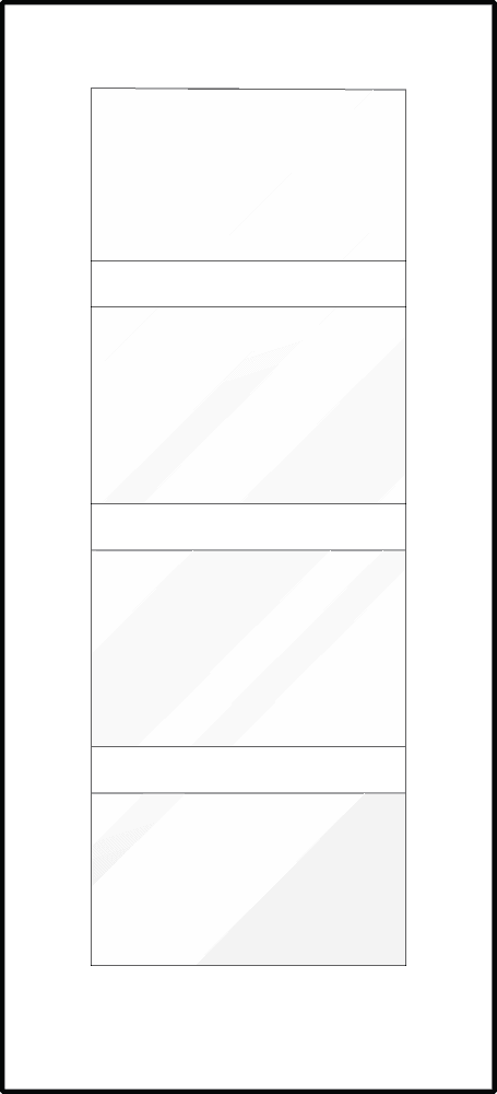 Simulated divided panels
